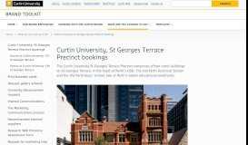 
							         Curtin University, St Georges Terrace Precinct bookings | Brand Toolkit								  
							    