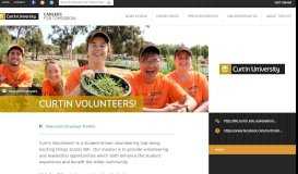
							         Curtin Volunteers! - Curtin Careers, Employment & Leadership								  
							    