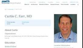 
							         Curtis Farr, MD - McDonough District Hospital								  
							    