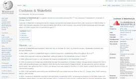 
							         Cushman & Wakefield - Wikipedia								  
							    