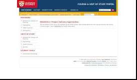 
							         CUSP - Course & Unit of Study Portal - The University of Sydney								  
							    