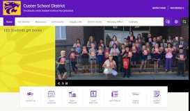 
							         Custer School District / CSD Homepage								  
							    