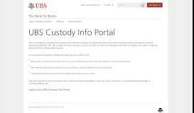
							         Custody Info Portal | UBS Global topics								  
							    