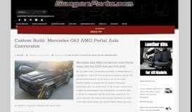 
							         Custom Build: Mercedes G63 AMG Portal Axle Conversion ...								  
							    
