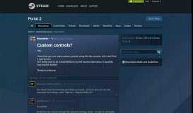 
							         Custom controls? :: Portal 2 General Discussions - Steam Community								  
							    