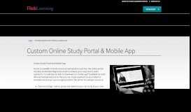 
							         Custom Online Study Portal & Mobile App - Fitch Learning								  
							    