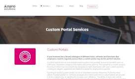 
							         Custom Portal Development | Nano Solutions Fremantle, Perth								  
							    