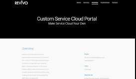 
							         Custom Service Cloud Portal | Revivo Consulting								  
							    