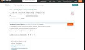 
							         Custom Service Request Templates - Spiceworks Desktop App Support ...								  
							    