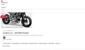 
							         custom sv - SV1000 Portal | Motorcycle - Suzuki cafe racer, Motorcycle ...								  
							    
