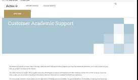 
							         Customer Academic Support | Achieve Test Prep								  
							    