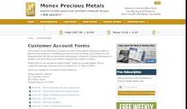 
							         Customer Account Forms | Monex								  
							    