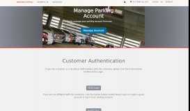
							         Customer Authentication - SDSU Parking								  
							    