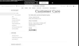 
							         Customer Care | Canada Goose®								  
							    