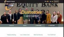 
							         Customer Care Center | Equity Bank								  
							    