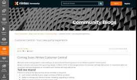 
							         Customer Central - Your new portal experience - Nintex Community								  
							    