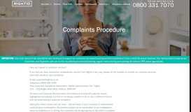 
							         Customer Complaints Procedure | Rightio								  
							    