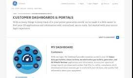 
							         Customer Dashboards & Portals | Tools | GE Power Generation								  
							    