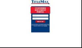 
							         Customer Documents Portal - TitleMax								  
							    