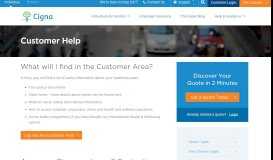 
							         Customer Help | Customer Login | Cigna Global								  
							    