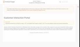 
							         Customer Interaction Portal - Genesys Documentation								  
							    