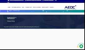 
							         Customer Login – AEDC								  
							    