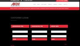 
							         Customer Login | AKW | akw global logistics								  
							    