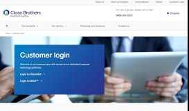 
							         Customer Login | Close Brothers Invoice Finance								  
							    