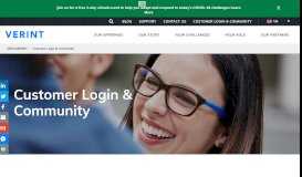 
							         Customer Login & Community | Verint Systems								  
							    