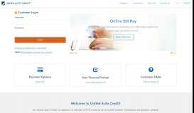 
							         Customer Login | Customer Online Bill Pay | United Auto Credit								  
							    