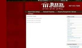 
							         Customer Login - Davis Real Estate Group								  
							    