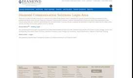 
							         Customer Login | Diamond Communication Solutions								  
							    
