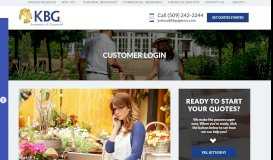 
							         Customer Login | KBG Insurance & Financial								  
							    