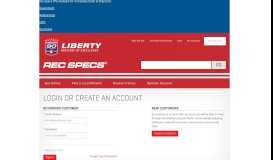 
							         Customer Login - Liberty Sport								  
							    