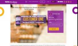 
							         Customer Login - Tata Motors Finance								  
							    