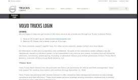 
							         Customer Login | Volvo Trucks Canada								  
							    