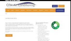 
							         Customer Online Portal - CFM Air Conditioning Heating HVAC ...								  
							    