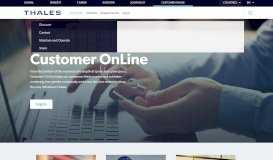 
							         Customer OnLine | Thales Group								  
							    
