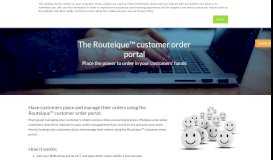 
							         Customer Order Portal | Routeique								  
							    