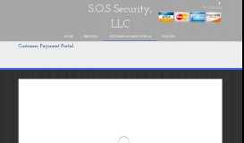 
							         Customer Payment Portal :: S.O.S Security, LLC								  
							    