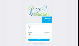 
							         Customer Portal - 903 Broadband								  
							    