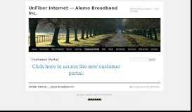 
							         Customer Portal | Alamo Broadband Inc. (877) 222-2005								  
							    