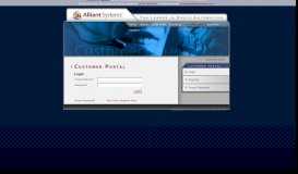 
							         Customer Portal - Alliant Systems								  
							    