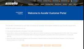 
							         Customer Portal - Axcelis								  
							    