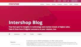 
							         Customer portal, B2B marketplace or after-sales portal: - Intershop ...								  
							    