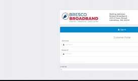 
							         Customer Portal - Bresco Broadband								  
							    