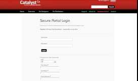 
							         Customer Portal - Catalystco								  
							    