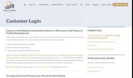 
							         Customer Portal - Century Linen and Uniform Service								  
							    