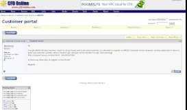 
							         Customer portal -- CFD Online Discussion Forums								  
							    