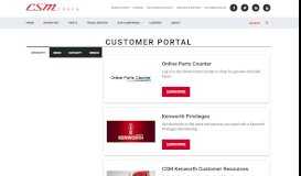 
							         Customer Portal | CSM Companies, Inc.								  
							    